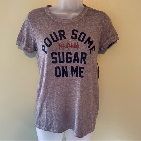 NEW Lucky Brand Def Leppard Graphic Tee Shirt, Size XS - Picture 1 of 5